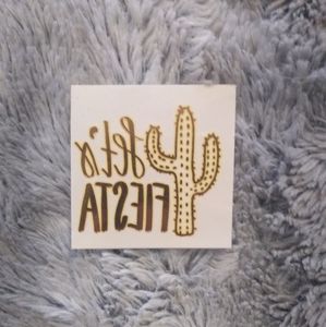 Let's Fiesta Temporary Tattoo